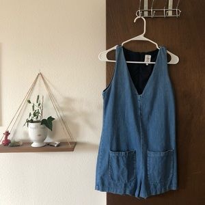 🥳 3 for $20 🥳 Denim Romper | ZARA TRF Denim